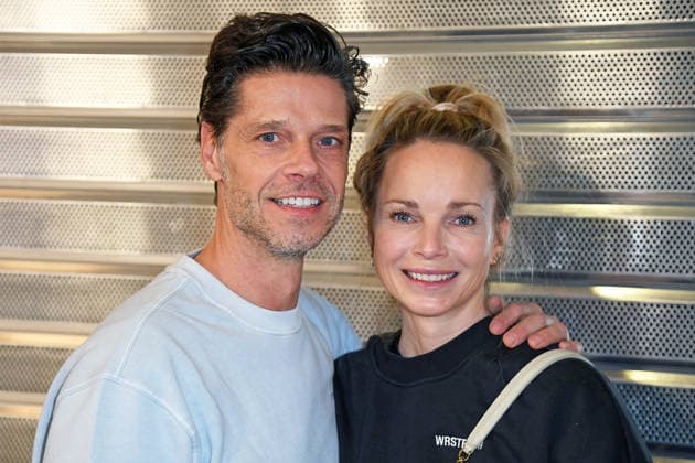 Stephen Dürr mit Ehefrau Katharina Dürr - Abflug der Kandidaten der RTL TV-Show ICH BIN EIN STAR, HOLT MICH HIER RAUS am Frankfurter Flughafen in Frankfurt am Main am 17.01.2026