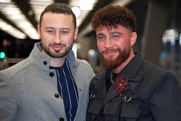 Umut Tekin mit Bruder Ercan Tekin - Abflug der Kandidaten der RTL TV-Show ICH BIN EIN STAR, HOLT MICH HIER RAUS am Frankfurter Flughafen in Frankfurt am Main am 17.01.2026