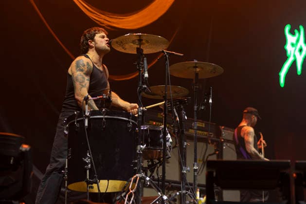 Soft Play perform at Co-Op Live Drummer Isaac Holman of UK Rock band Soft Play (formerly known as Slaves) performs at Co-Op Live, Manchester, 17th January 2026, Credit:Mike Gray Avalon  Copyright: xMikexGrayx xAvalonx 1066927249