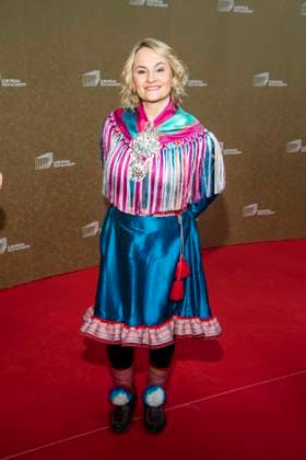 abb: Anne Lajla Utsi zu Gast auf dem roten Teppich bei der Gala zur Verleihung der European Film Awards 2026 - Europaeischer Filmpreis 2026 im Haus der Kulturen der Welt am 17.01.2026 in Berlin Berlin Deutschland