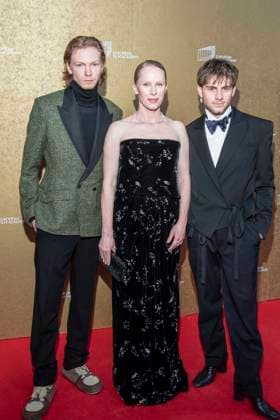 abb: Filip Schnack, Susanne Wuest und Florian Geißelmann Geisselmann zu Gast auf dem roten Teppich bei der Gala zur Verleihung der European Film Awards 2026 - Europaeischer Filmpreis 2026 im Haus der Kulturen der Welt am 17.01.2026 in Berlin Berlin Deutschland