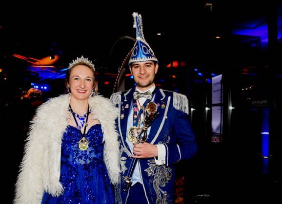 Narrhalla Prinzenpaar Jasmin I. Stephan I. Muenchen 17.01.2026 Paulaner am Nockherberg Muenchner Gschichten CSU Schwarzweiss Ball Foto Muenchen