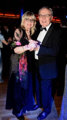 Dr. Evelyne Menges CSU Stadtraetin Reiner Roesch Muenchen 17.01.2026 Paulaner am Nockherberg Muenchner Gschichten Schwarzweiss Ball Foto Muenchen