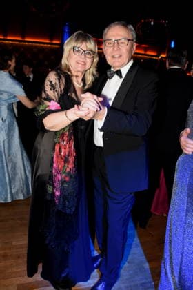 Dr. Evelyne Menges CSU Stadtraetin Reiner Roesch Muenchen 17.01.2026 Paulaner am Nockherberg Muenchner Gschichten Schwarzweiss Ball Foto Muenchen