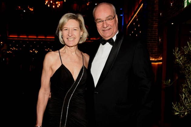 Prof Dr.Angelika Niebler MdEP, Praesidentin des Wirtschaftsbeirats Bayern mit Ehemann Michael Muenchen 17.01.2026 Paulaner am Nockherberg Muenchner Gschichten CSU Schwarzweiss Ball Foto Muenchen