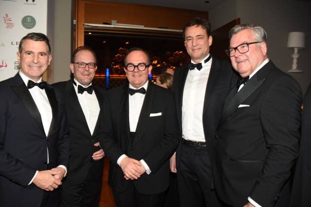 Eric Beisswenger CSU MdL Manuel Pretzl CSU Stadtrat Clemens Baumgaertner CSU Kommunalreferent a.D. Buergermeister Kandidat Georg Eisenreich CSU Justitz Minister Josef Schmid CSU MdL Organisatoren Muenchen 17.01.2026 Paulaner am Nockherberg Muenchner Gschichten CSU Schwarzweiss Ball Foto Muenchen