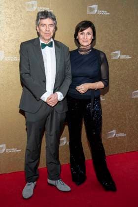 abb: Andres Veiel und Sandra Maischberger zu Gast auf dem roten Teppich bei der Gala zur Verleihung der European Film Awards 2026 - Europaeischer Filmpreis 2026 im Haus der Kulturen der Welt am 17.01.2026 in Berlin Berlin Deutschland