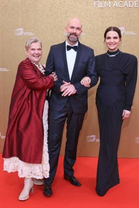 European Film Awards 2026 Roter Teppich und Preisverleihung Ada Solomon, Matthijs Wouter Knol, Juliette Binoche European Film Awards 2026, Haus der Kulturen der Welt, Berlin Datum: 17.01.2026 Copyright: xEventpressxKratschx