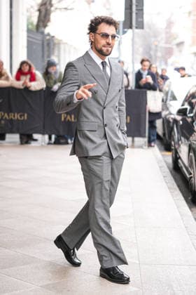 Milan, Milan Men s Fashion Week: Fall Winter 2026 - Men s Fashion, Fall Winter 2026 - Prada Fashion Show - Guests leaving the Hotel Paris. In the photo: Saint Levant  Copyright: xRiccardoxGIordanox xipa-agency.netx xRiccardoxGiordanox IPA_Agency_IPA70250979