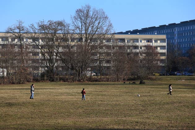 Daily Life in Cottbus Children are playing with a ball by the Spree River in Cottbus, eastern Germany. The Spree is a major waterway in eastern Germany, flowing through the federal states of Saxony, Brandenburg, and Berlin, and it plays a central role in Berlin™s geography and historical development. Cottbus Brandenburg Germany