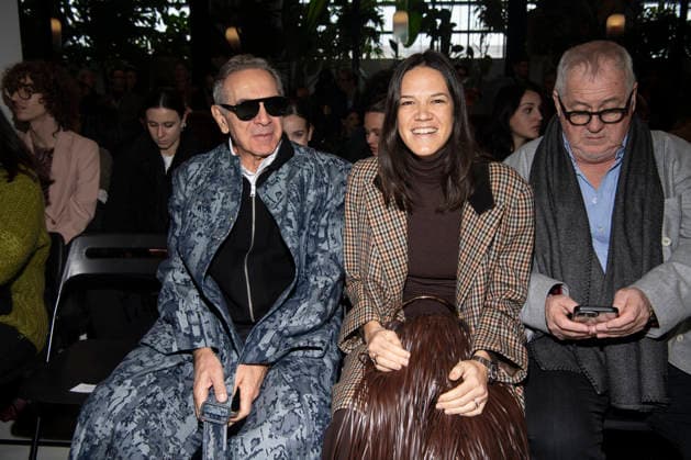 Milan Fashion Week - Men F W 2026-27 Victor Hart Men and Women Fashion Show Front Row Milan, Italy Carlo Capasa;Francesca Ragazzi;Guest Milan Fashion Week - Men F W 2026-27 Victor Hart Men and Women Fashion Show Front Row Milan, Italy 18th January 2026 SGPItalia id 134355_001 Not Exclusive  Copyright: xJohnnyxDallaxLibera SGPx