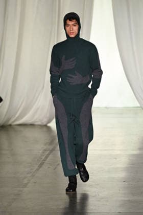 Milan, Milan Men s Fashion Week: Fall Winter 2026 - Men s Fashion, Fall Winter 2026 - Saul Nash fashion show. Fashion show photo: model  Copyright: xSimonaxChiocciax xipa-agency.netx xFotosickix IPA_Agency_IPA70272404