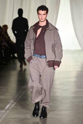 Milan, Milan Men s Fashion Week: Fall Winter 2026 - Men s Fashion, Fall Winter 2026 - Saul Nash fashion show. Fashion show photo: model  Copyright: xSimonaxChiocciax xipa-agency.netx xFotosickix IPA_Agency_IPA70272530