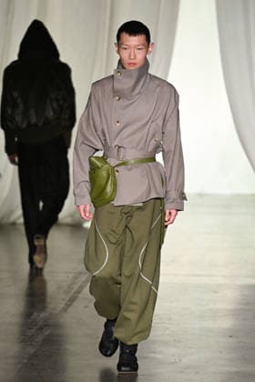 Milan, Milan Men s Fashion Week: Fall Winter 2026 - Men s Fashion, Fall Winter 2026 - Saul Nash fashion show. Fashion show photo: model  Copyright: xSimonaxChiocciax xipa-agency.netx xFotosickix IPA_Agency_IPA70272388