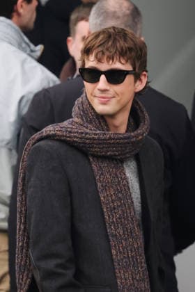 Milan, Milan Fashion Week Menswear Fall Winter 2026 2027 - Men s Fashion, Fall Winter 2026 2027 - Prada Fashion Show - Guest Arrivals. Pictured: Troye Sivan (singer)  Copyright: xAlessandroxBremecx xipa-agency.netx xx IPA_Agency_IPA70274705