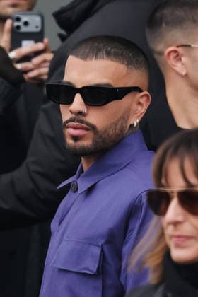Milan, Milan Fashion Week Menswear Fall Winter 2026 2027 - Men s Fashion, Fall Winter 2026 2027 - Prada Fashion Show - Guest Arrivals. Pictured: Rauw Alejandro (singer and rapper)  Copyright: xAlessandroxBremecx xipa-agency.netx xx IPA_Agency_IPA70274717