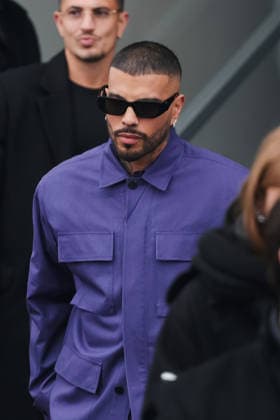 Milan, Milan Fashion Week Menswear Fall Winter 2026 2027 - Men s Fashion, Fall Winter 2026 2027 - Prada Fashion Show - Guest Arrivals. Pictured: Rauw Alejandro (singer and rapper)  Copyright: xAlessandroxBremecx xipa-agency.netx xx IPA_Agency_IPA70274719