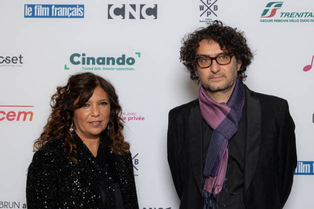 Ceremonie Des Lumieres 2026 Kaouther Ben Hania and Nadim Cheikhrouha attends the Ceremonie Des Lumieres 31th International Press Award Ceremony at l Institut du Monde Arabe on January 18, 2026 in Paris, France. Photo by Nasser Berzane ABACAPRESS.COM Paris France  Copyright: xBerzanexNasser ABACAx