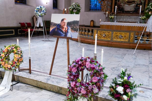 Gravferdsseremonien for Sverre Anker Ousdal, Oslo 20260119. Avdode skuspiller Sverre Anker Ousdal bisettes i Oslo domkirke mandag. Ousdal dode 3. januar etter et kort sykehusopphold, 81 ar gammel. Foto: Heiko Junge NTB Oslo Norge h0BXZjCp-NM EDITORIAL USE ONLY Ref:_BNC_ENTh0BXZjCp-NM.jpg Copyright: xHeikoxJungex xNTBx