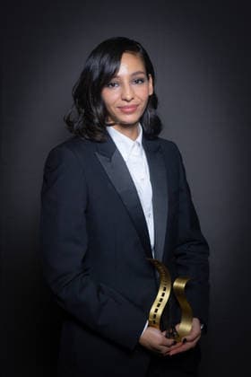 Exclusive - Ceremonie Des Lumieres 2026 - Portrait Exclusive - Nadia Melliti Best Female Revelation winner attends the Ceremonie Des Lumieres 31th International Press Award Ceremony at l Institut du Monde Arabe on January 18, 2026 in Paris, France. Photo by Nasser Berzane ABACAPRESS.COM Paris France  Copyright: xBerzanexNasser ABACAx