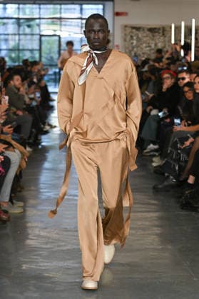 Milan, Milan Men s Fashion Week: Fall Winter 2026 - Men s Fashion, Fall Winter 2026 - Miguel Vieira fashion show. Fashion show photo: model  Copyright: xSimonaxChiocciax xipa-agency.netx xFotosickix IPA_Agency_IPA70287716