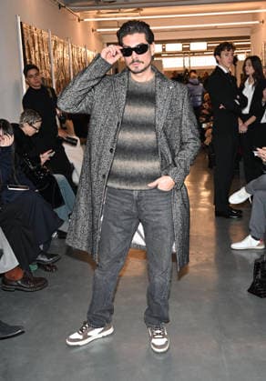 Milan, Milan Men s Fashion Week: Fall Winter 2026 - Men s Fashion, Fall Winter 2026 - Miguel Vieira show. Front row. Pictured: Maurizio Reitano  Copyright: xSimonaxChiocciax xipa-agency.netx xFotosickix IPA_Agency_IPA70289263