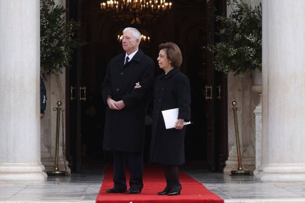 Princess Irene of Greece and Denmark laid to rest in Athens ATHENS, GREECE - JANUARY 19: Prince Alexander of Serbia and his wifecPrincess Katherine, attend the funeral of Princess Irene of Greece and Denmark, at the Metropolitan Cathedral in Athens, Greece, on January 19, 2026. Costas Baltas Anadolu Athens Greece. Editorial use only. Please get in touch for any other usage.  Copyright: x2026xAnadoluxCostasxBaltasx
