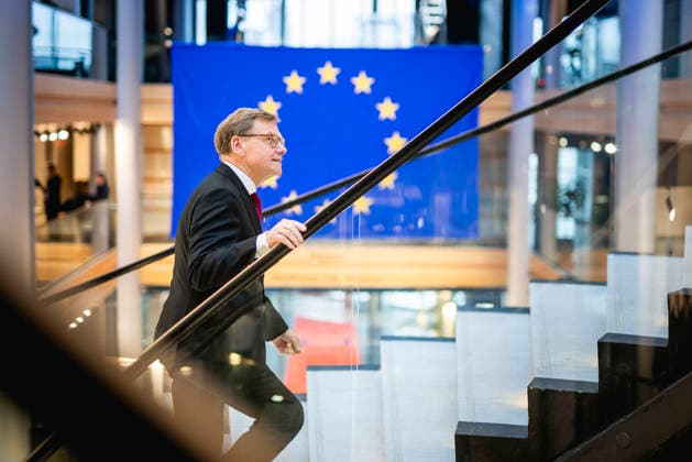 Johann Wadephul (CDU), Bundesaussenminister, aufgenommen im Rahmen seiner Ankunft in Strassburg in Strassburg, 19.01.2026. Fotografiert im Auftrag des Auswaertigen Amtes Strassburg Frankreich Copyright: xJulianexSonntag AAx