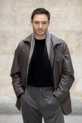 MFW - Menswear Fall Winter 2026-27 ARMANI Photocall MILAN, ITALY - JANUARY 19: Ed Westwick arrives at the Giorgio Armani fashion show during the Milan Fashion Week - Menswear Fall Winter 2026-2027 on January 19, 2026 in Milan, Italy. Photo by Marco Piovanotto Abacapress.com  Copyright: xPiovanottoxMarco ABACAx
