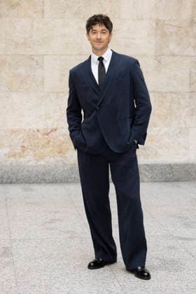 MFW - Menswear Fall Winter 2026-27 ARMANI Photocall MILAN, ITALY - JANUARY 19: Tom Blyth arrives at the Giorgio Armani fashion show during the Milan Fashion Week - Menswear Fall Winter 2026-2027 on January 19, 2026 in Milan, Italy. Photo by Marco Piovanotto Abacapress.com  Copyright: xPiovanottoxMarco ABACAx
