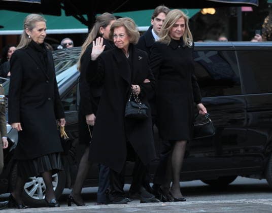 January 19, 2026, Athens, Greece: Queen Sofia and Infantas Cristina and Elena at the funeral of Irene of Greece. Athens Greece - ZUMAv62_ 20260119_zaf_v62_002 Copyright: xAristidisxVafeiadakisx
