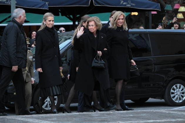 January 19, 2026, Athens, Greece: Queen Sofia and Infantas Cristina and Elena at the funeral of Irene of Greece. Athens Greece - ZUMAv62_ 20260119_zaf_v62_003 Copyright: xAristidisxVafeiadakisx