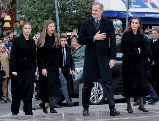 January 19, 2026, Athens, Greece: King Felipe and Queen Letizia, Princess Leonor and Princess Sofia at the funeral of Irene of Greece Athens Greece - ZUMAv62_ 20260119_zaf_v62_004 Copyright: xAristidisxVafeiadakisx