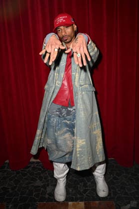 Milan, Milan Men s Fashion Week: Fall Winter 2026 - Men s Fashion, Fall Winter 2026. - PDF - fashion show . arrivals. In the photo: Durand Bernarr  Copyright: xSimonaxChiocciax xipa-agency.netx xFotosickix IPA_Agency_IPA70306556
