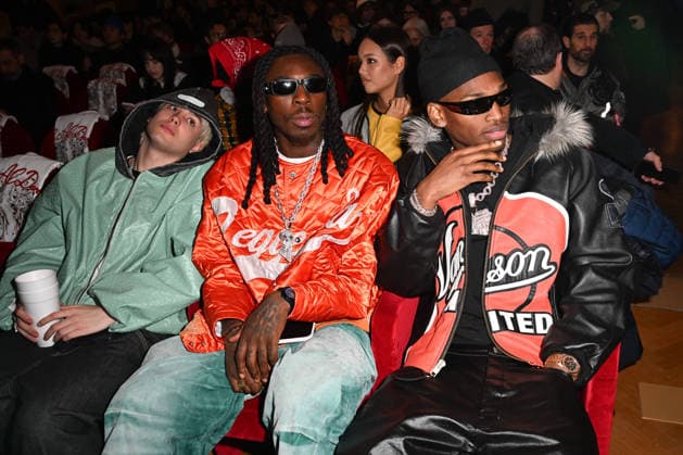 Milan, Milan Men s Fashion Week: Fall Winter 2026 - Men s Fashion, Fall Winter 2026. - PDF - fashion show. Arrivals. Pictured: Moise Kean, Rafael Leão  Copyright: xSimonaxChiocciax xipa-agency.netx xFotosickix IPA_Agency_IPA70306589