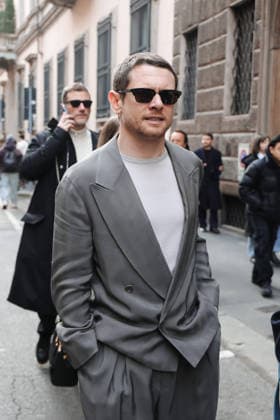 Milan, Milan Fashion Week Menswear Fall Winter 2026 2027 - Men s Fashion, Fall Winter 2026 2027 - Giorgio Armani Fashion Show - Guest Arrivals. Pictured: Jack O Connell  Copyright: xAlessandroxBremecx xipa-agency.netx xx IPA_Agency_IPA70307107