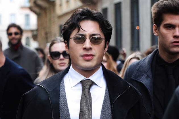 Milan, Milan Fashion Week Menswear Fall Winter 2026 2027 - Men s Fashion, Fall Winter 2026 2027 - Giorgio Armani Fashion Show - Guest Arrivals. Pictured: Hudson Williams (lead actor in the TV series Heated Rivalry)  Copyright: xAlessandroxBremecx xipa-agency.netx xx IPA_Agency_IPA70307114