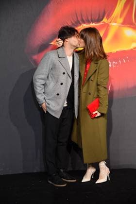 Rome, Baths of Diocletian Premiere of the series The Beauty , In the photo: Diana Del Bufalo with her boyfriend Patrizio  Copyright: xVincenzoxLandix xipa-agency.netx xVincenzoxLandix IPA_Agency_IPA70310520