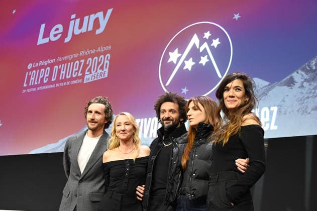29th L Alpe d Huez Comedy Film Festival Opening Ceremony Members of the jury Baptiste Lecaplain, Audrey Lamy, William Lebghil, Alison Wheeler and Melanie Doutey attending the Opening ceremony of the 29th Comedy Film Festival in L Alpe d’Huez, France, on January 19, 2026. Photo by Mireille Ampilhac ABACAPRESS.COM L Alpe d Huez France  Copyright: xAmpilhacxMireille ABACAx