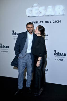 Cesar Revelations 2026 Photocall In Paris. FC PARIS, FRANCE - JANUARY 19 Sofiane Zermani and Rebecca Zlotowski attend the Cesar - Revelations 2026 Photocall at Elysee Montmartre on January 19, 2026 in Paris, France. Photo by Franck Castel ABACAPRESS.COM Paris France  Copyright: xCastelxFranck ABACAx