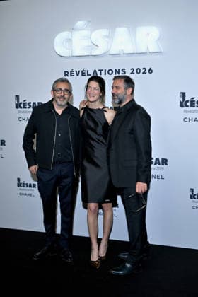 Cesar Revelations 2026 Photocall In Paris. FC PARIS, FRANCE - JANUARY 19 Eric Toledano, Suzanne Lindon and Olivier Nakache attend the Cesar - Revelations 2026 Photocall at Elysee Montmartre on January 19, 2026 in Paris, France. Photo by Franck Castel ABACAPRESS.COM Paris France  Copyright: xCastelxFranck ABACAx
