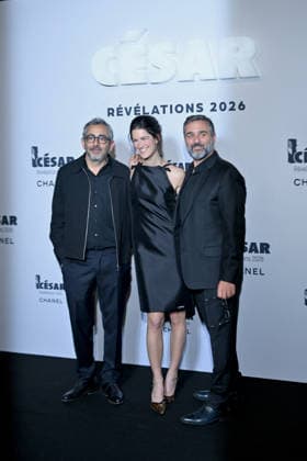 Cesar Revelations 2026 Photocall In Paris. FC PARIS, FRANCE - JANUARY 19 Eric Toledano, Suzanne Lindon and Olivier Nakache attend the Cesar - Revelations 2026 Photocall at Elysee Montmartre on January 19, 2026 in Paris, France. Photo by Franck Castel ABACAPRESS.COM Paris France  Copyright: xCastelxFranck ABACAx