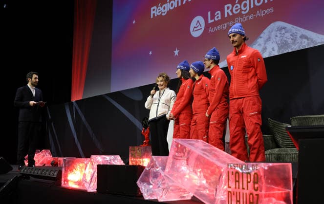 29eme Festival International du Film de Comedie de lAlpe dHuez 2026 International Alpe d Huez Comedy Film Festival Bertrand Usclat, Marie Anne Chazel and the jury monitors of the Region Auvergne Rhone Alpes 452324 2026 01 19 Alpe dHuez France  Copyright: xIsabellexVautierx xStarfacex STAR_452324_114
