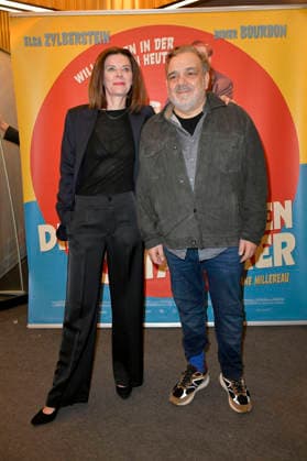 Vinciane Millereau und Didier Bourdon bei der Premiere des Kinofilms Die progressiven Nostalgiker C Ã tait mieux demain im Cinema Paris. Berlin, 19.01.2026