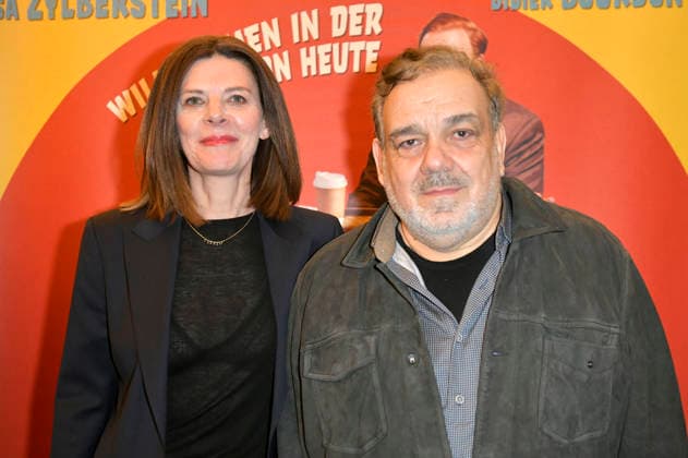 Vinciane Millereau und Didier Bourdon bei der Premiere des Kinofilms Die progressiven Nostalgiker C Ã tait mieux demain im Cinema Paris. Berlin, 19.01.2026
