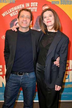 Julien Lambroschini und Vinciane Millereau bei der Premiere des Kinofilms Die progressiven Nostalgiker C Ã tait mieux demain im Cinema Paris. Berlin, 19.01.2026