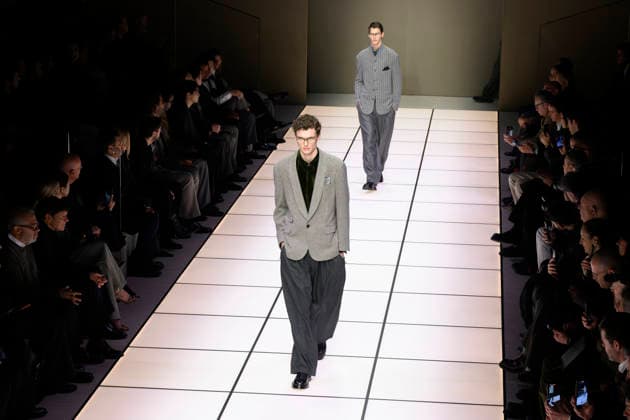 Milan Fashion Week - Men F W 2026-27 Giorgio Armani Fashion Show Vibes Milan, Italy Milan Fashion Week - Men F W 2026-27 Giorgio Armani Fashion Show Vibes Milan, Italy 19th January 2026 SGPItalia id 134325_003 Not Exclusive  Copyright: xALFONSOxCATALANO SGPITALIAx