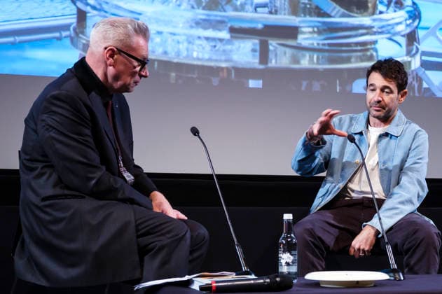 Mark Kermode und Bart Layton in der Talkshow Mark Kermode Live in 3D im BFI Southbank. London, 19.01.2026