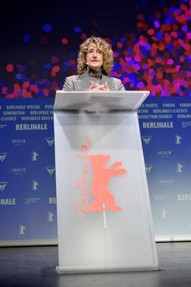 Tricia Tuttle bei der Programm-Pressekonferenz der Berlinale 2026 76. Internationale Filmfestspiele Berlin in der Akademie der Künste. Berlin, 20.01.2026