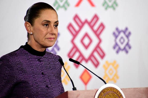 Mexico™s President Claudia Sheinbaum News Conference Mexico™s President Claudia Sheinbaum Pardo speaks about the measles outbreak and vaccination campaigns during a briefing conference at the National Palace. on January 20, 2026, in Mexico City, Mexico. (Photo by Luis Barron Eyepix Group) Copyright: xLuisxBarronx xEyepixxGroupx LB_20012026_174922